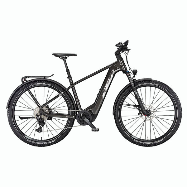 Bicicleta elétrica de montanha KTM Macina Team LFC cinzento metalizado