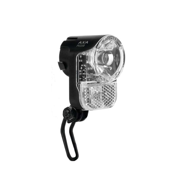 Farol para bicicleta elétrica AXA Pico 30E 6-42V com interruptor