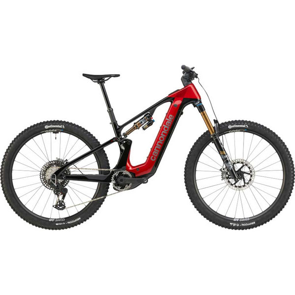Bicicleta elétrica Cannondale Moterra Neo Carbon 1 vermelha