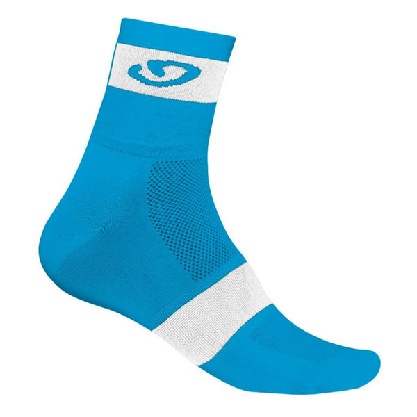 Meias Comp Racer - Azul Jewel/Branco