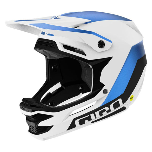 Capacete Esférico Insurgente - Branco Fosco/Azul Anodizado