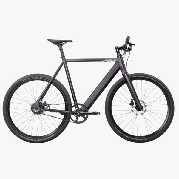 Bicicleta elétrica urbana Coboc Brooklyn FAT Disco roxa