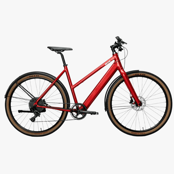 Bicicleta elétrica de trekking Coboc Merano TPZ District Red