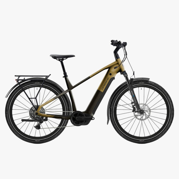 Bicicleta elétrica TREKKING 7.5 High preta/dourada 2026