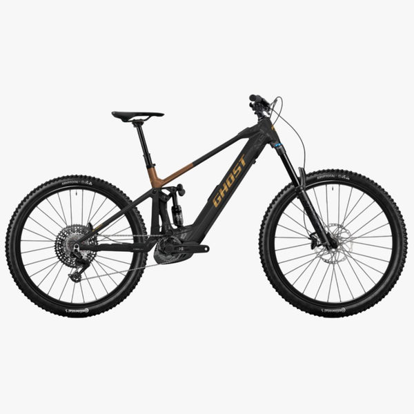 Bicicleta elétrica de montanha E-RIOT CF PRO heavy metal/deep coffee 2026