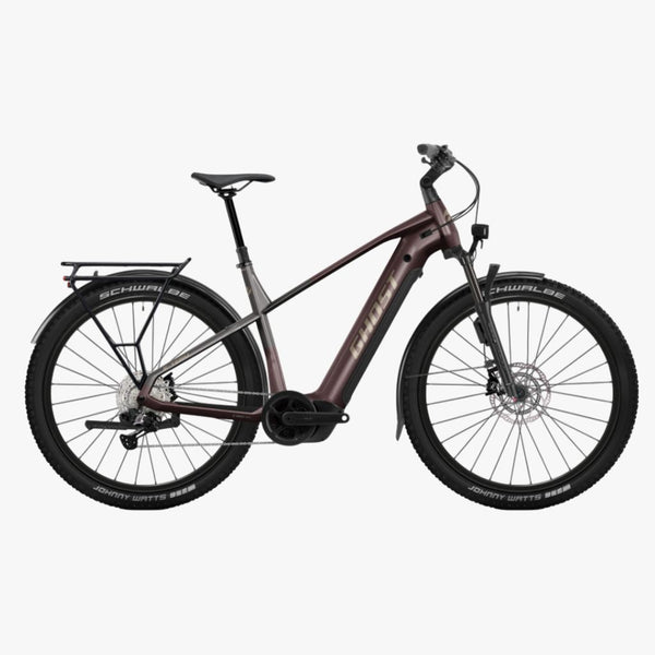 Bicicleta elétrica de trekking E-TERU Pro EQ High ABS cor cacau/grafite preto 2026