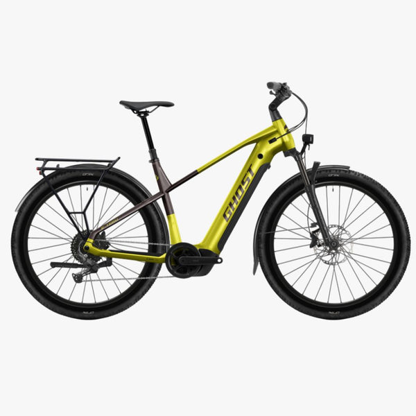 Bicicleta elétrica de montanha E-TERU Universal EQ High, amarelo colheita/castanho cacau, 2026