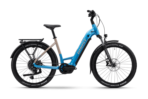 Bicicleta elétrica Ghost E-TERU UNIVERSAL LOW EQ Azul