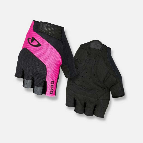 Luvas Giro Tessa Gel Preta/Rosa Brilhante