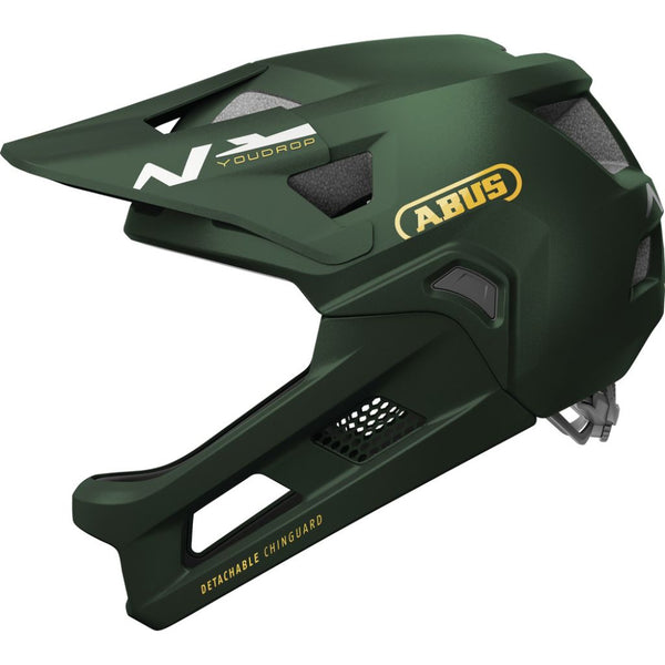 Capacete Abus, YouDrop FF verde musgo