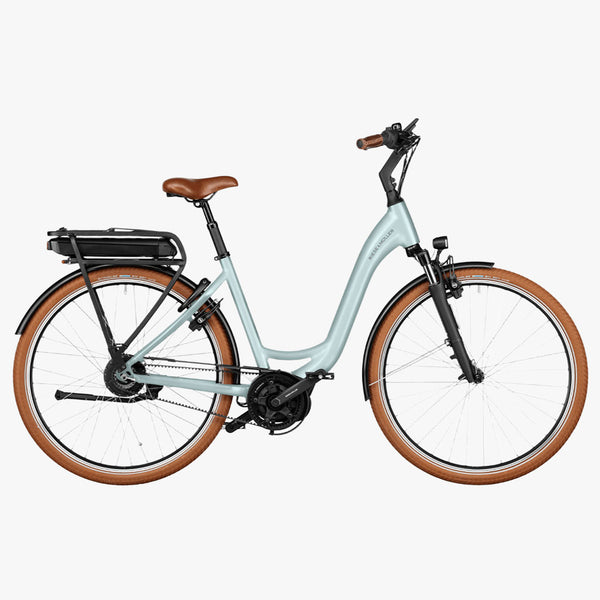 Bicicleta elétrica urbana Riese Muller Swing4 Vario T43 Salvia Mat 500 Wh