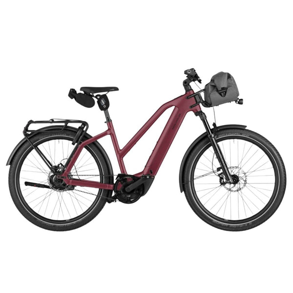 Bicicleta eléctrica Urbana Charger5 Mixte Dark red matt