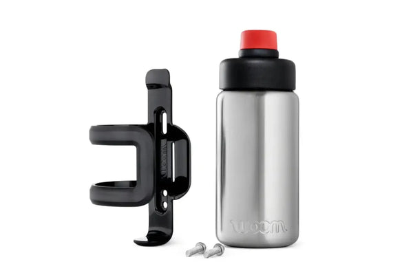 Garrafa de aço inoxidável GLUG + suporte para garrafa