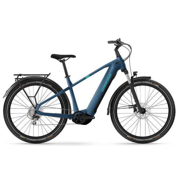Bicicleta elétrica Winora Yucatan X8 HIGH azul escuro