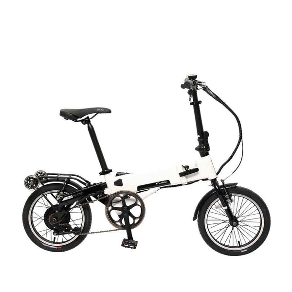 Bicicleta elétrica dobrável Flebi Supra 3.0 Lite branca