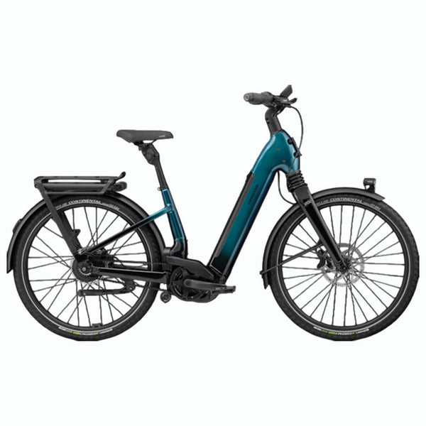 Bicicleta de montanha elétrica Cannondale 29 U Mavaro 1 Low StepThru Deep Teal