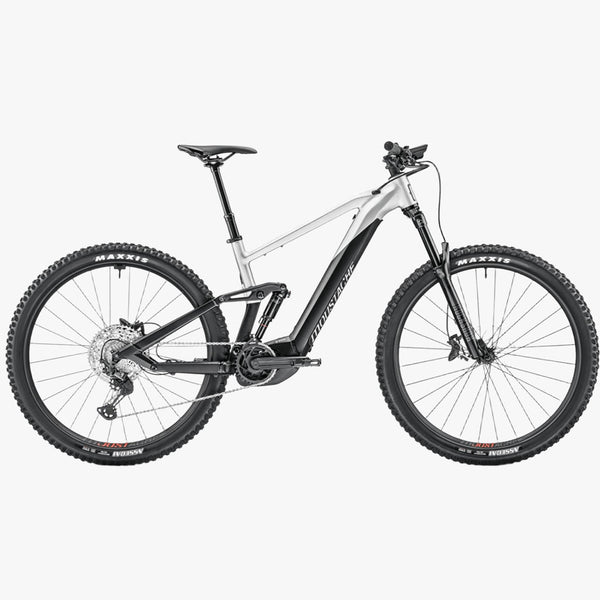 Bicicleta de montanha elétrica Moustache Trail 5 2022, 625WH, preta/prata metálica mate