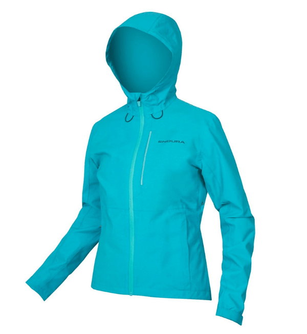 Jaqueta impermeável com capuz Hummvee feminina - Azul Pacífico