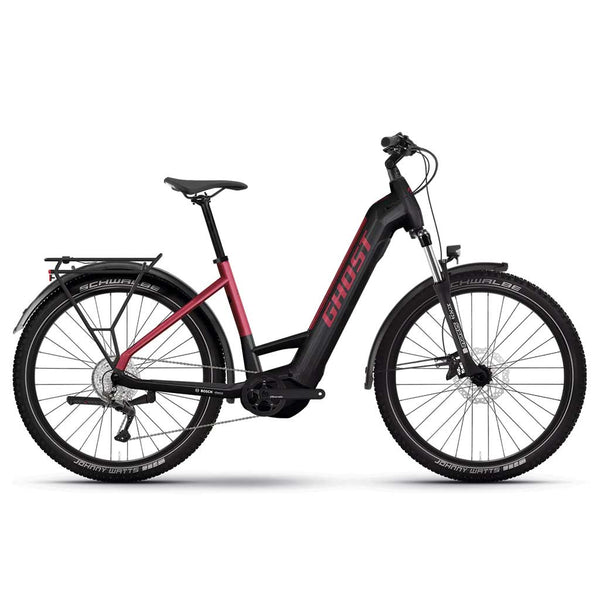 Bicicleta elétrica Ghost E-Teru Universal EQ LOW BLK / RED 27,5 L