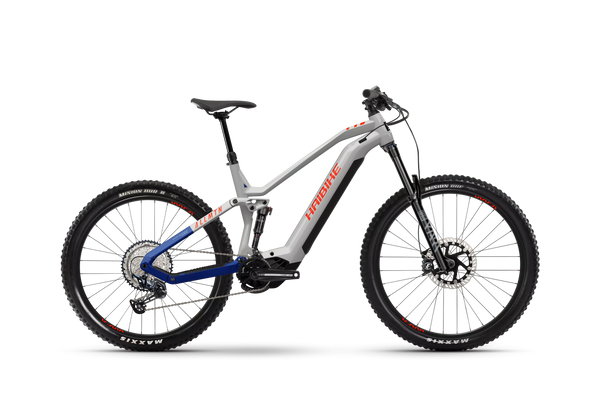 Bicicleta de montanha elétrica HAIBIKE ALLMTM 7 i720 Wh 12G SLX24 YX3S cinzento/azul/vermelho Rh