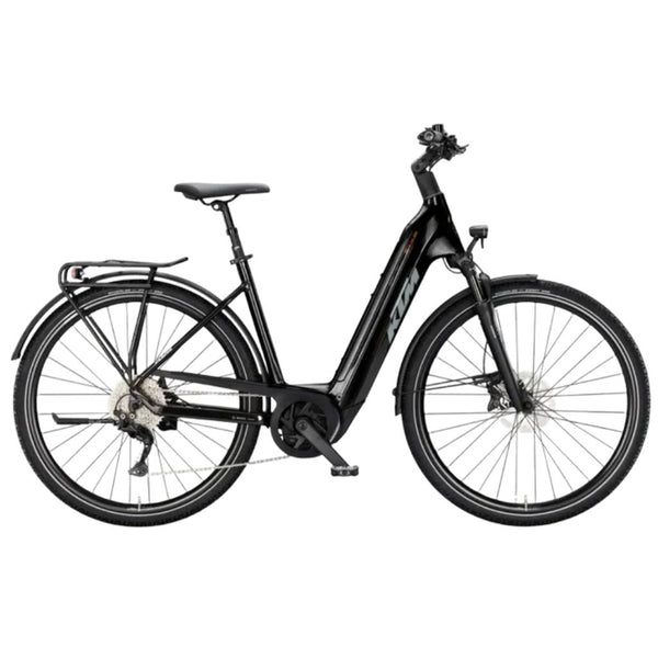 Bicicleta de trekking elétrica KTM Macina Tour CX 830 D Diamond Black