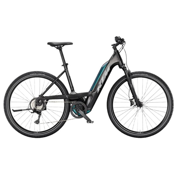 Bicicleta de trekking elétrica KTM Macina Cross CX 625 PTS Diamonds Black Matt