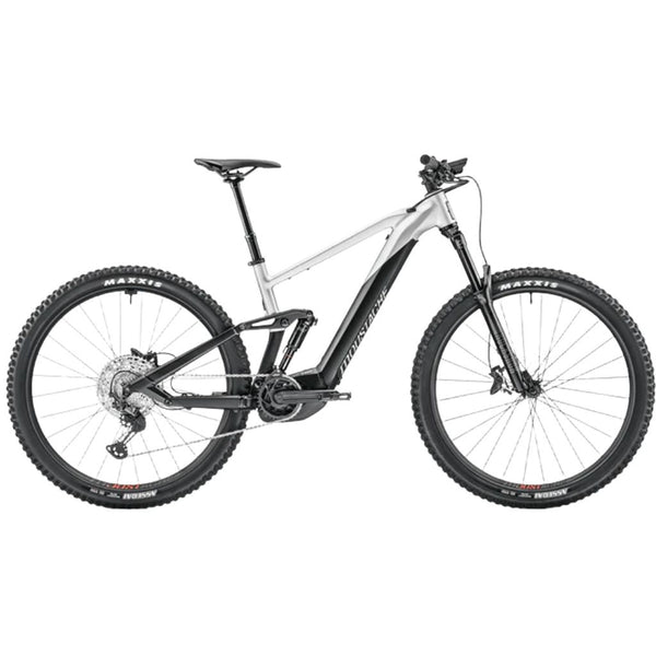 Bicicleta de montanha elétrica Moustache Trail 5 2022, 625WH, preta/prata metálica mate