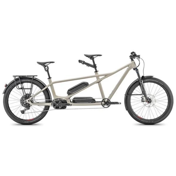 Bicicleta de trekking elétrica Mustache Samedi 27X2 TRK Cinza Pedra Brilhante 2026
