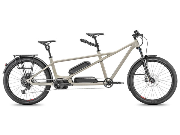 Bicicleta de trekking elétrica Mustache Samedi 27X2 TRK Cinza Pedra Brilhante 2026