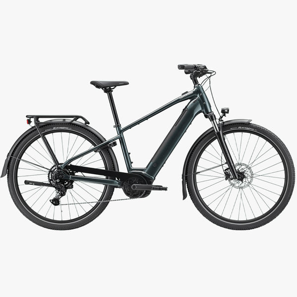 Bicicleta elétrica urbana Cannondale 29 U Tesoro 3+ verde-chumbo