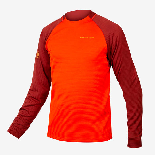 Camisa térmica para atividades ao ar livre Endura SingleTrack laranja