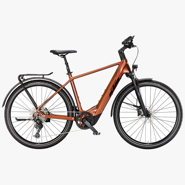 Bicicleta de trekking elétrica KTM Macina Cross CX 820 LFC H Terra