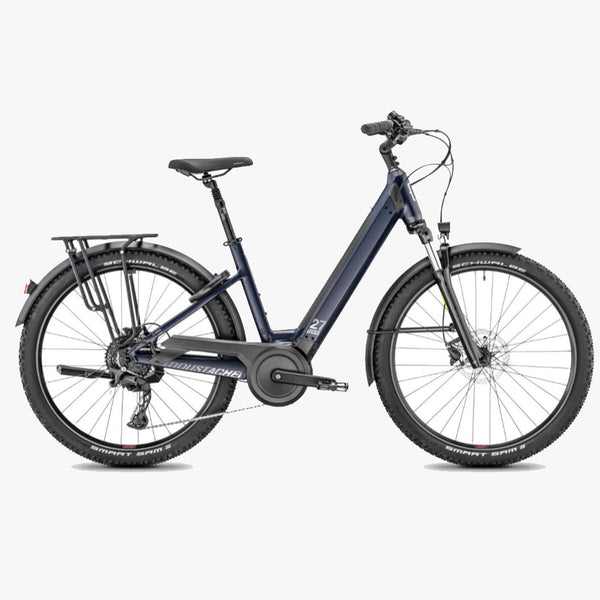 Bicicleta eléctrica Moustache Samedi 27 Xroad 4 Open Dark Blue mat