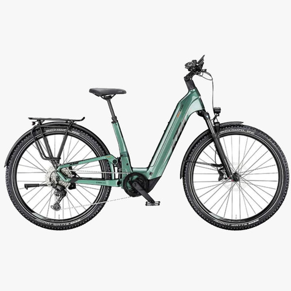 Bicicleta elétrica KTM Macina Prowler Exonic laranja transparente