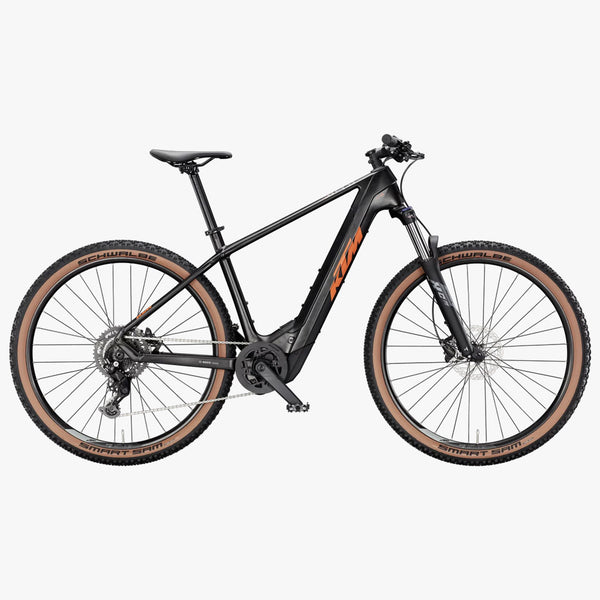 Bicicleta elétrica KTM Macina Prowler Exonic laranja transparente