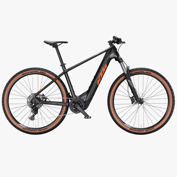 Bicicleta elétrica KTM Macina Prowler Exonic laranja transparente