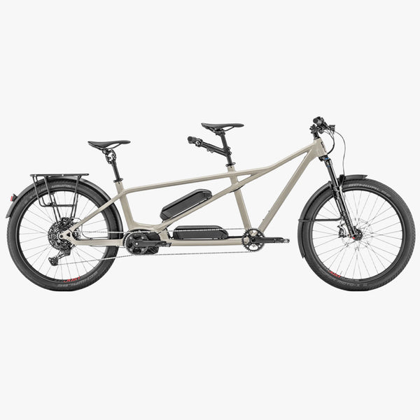 Bicicleta elétrica Urbana Mustache Samedi 27X2 2024 Cinza Pedra Brilhante