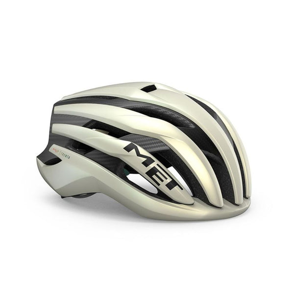 CAPACETE MET TRENTA 3K CARBON MIPS VANILLA ICE/DOURADO FOSCO 