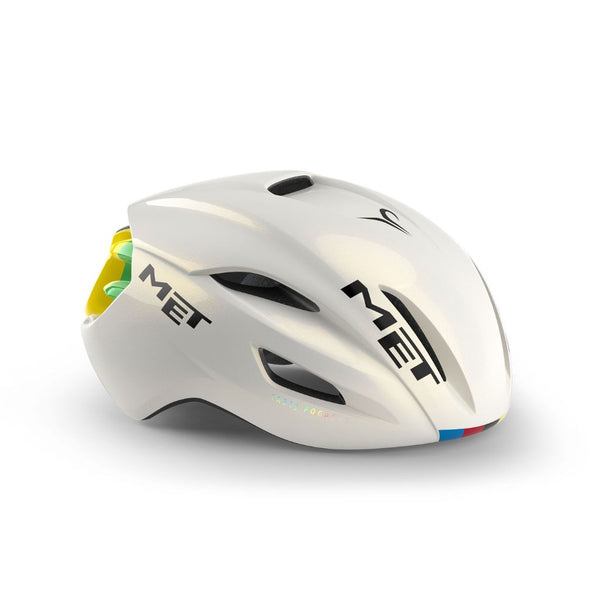 CAPACETE MET MANTA MIPS LIMITED EDITION BRANCO/ARCO-ÍRIS 