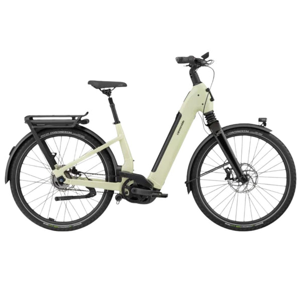 Bicicleta elétrica urbana Cannondale 29 U Mavaro 2 Low StepThru verde gelo