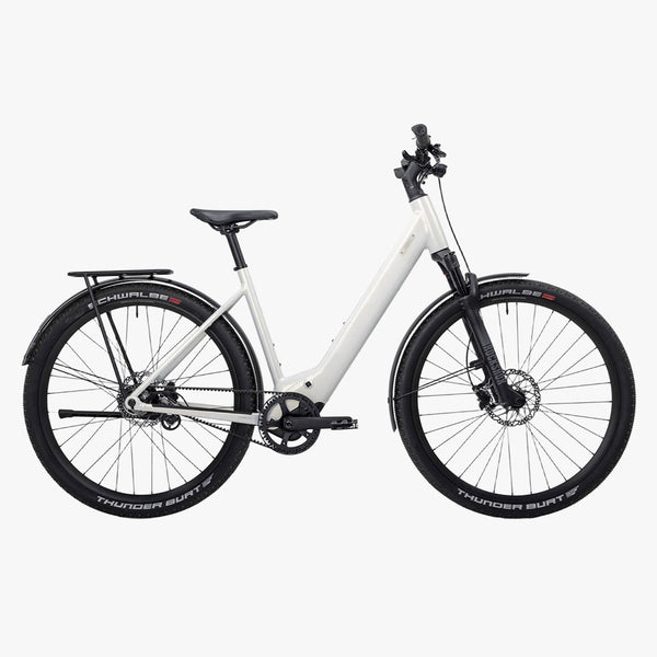 Bicicleta elétrica Urbana Coboc Skye Step Belt Ivory