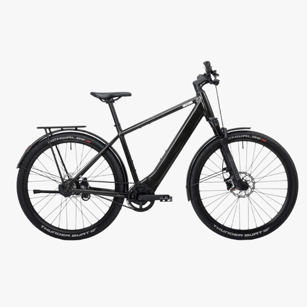 Bicicleta elétrica urbana Coboc Skye belt di2 Cinza-metálico