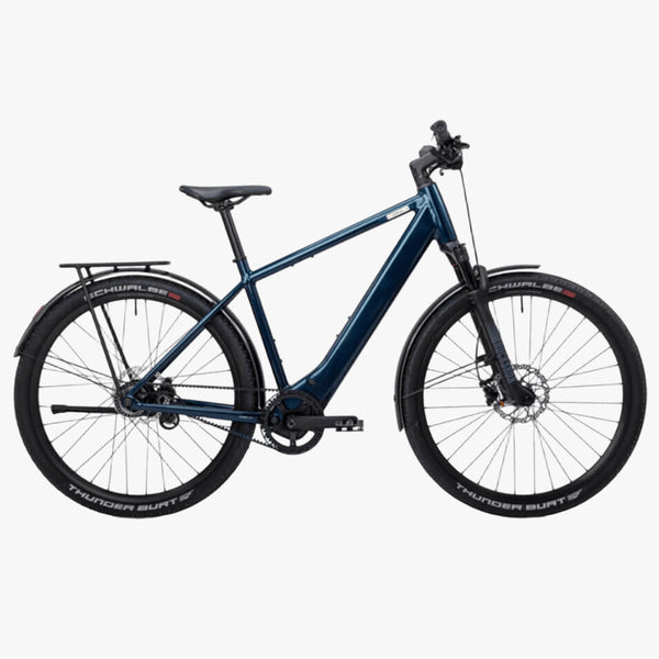 Bicicleta elétrica urbana Coboc Skye belt ocean- metallic