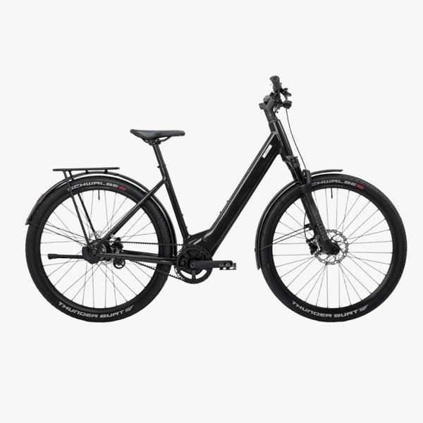 Bicicleta elétrica urbana Coboc Skye Step Belt Di2 Cinza-ardósia