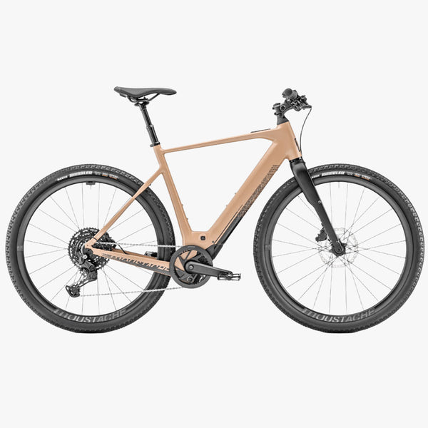 Bicicleta elétrica de trekking Mustache Dimanche 29.2 2024 Sand Storm Mat
