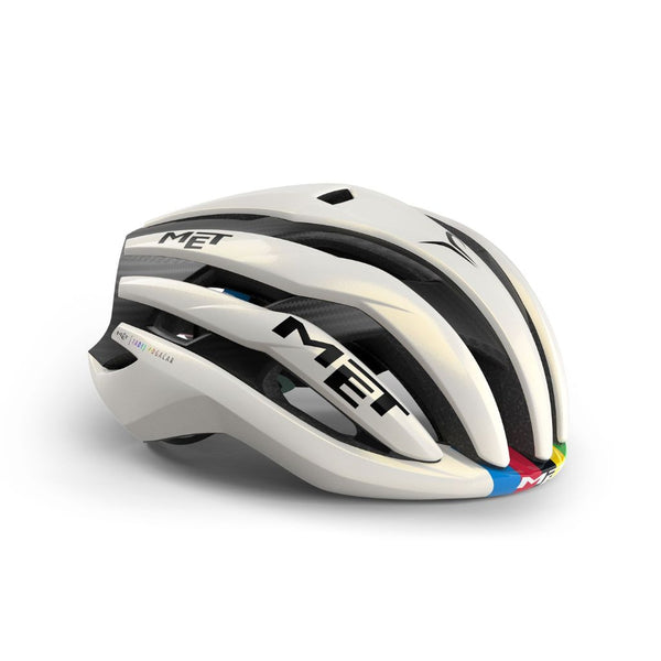 CAPACETE MET TRENTA 3K CARBON MIPS LIMITED EDITION BRANCO/ARCO-ÍRIS 