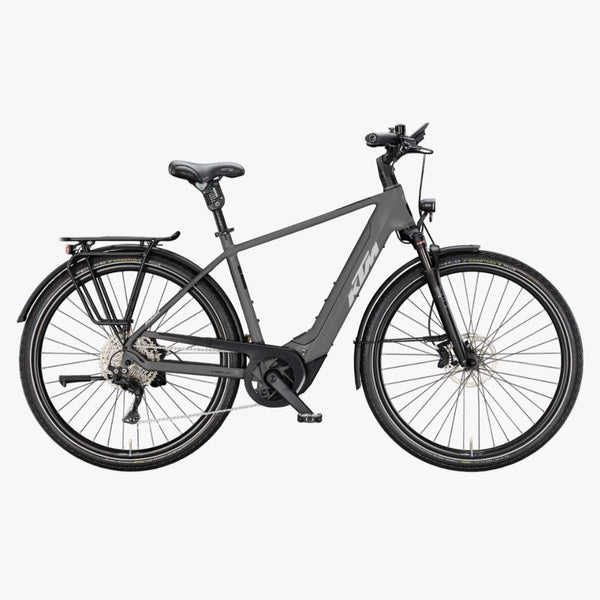 Bicicleta elétrica de trekking KTM Macina Style 820 XL D, cinzento mate.