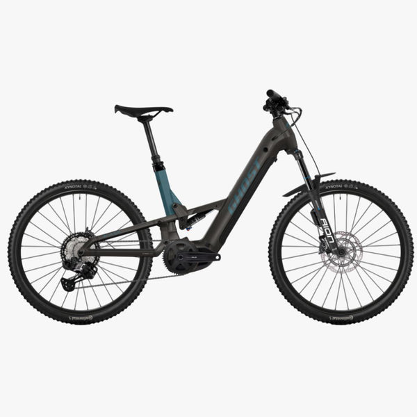 Bicicleta elétrica de montanha E-ASX ABS, cor cinzento-ardósia sombreado/azul-marinho claro, 2026 