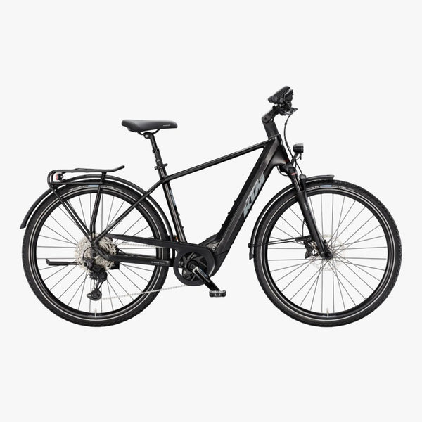 Bicicleta de trekking elétrica KTM Macina Tour CX 820 H Diamond Black