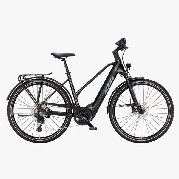 Bicicleta de trekking elétrica KTM Macina Tour CX 820 D Diamond Black